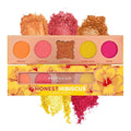 Profusion Cosmetics 5-Shade Mini Eyeshadow Palette - Highly Pigmented with Matte & Shimmer Finishes, Blendable Travel-Friendly Kit, Vegan & Cruelty-Free Makeup (Honest Hibiscus)
