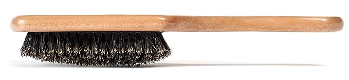 GranNaturals Boar Bristle Smoothing Hair Brush for Women and Men - Medium/Soft Bristles - Natural Wooden Large Flat Square Paddle Hairbrush for Fine, Thin, Straight, Long, or Short Hair