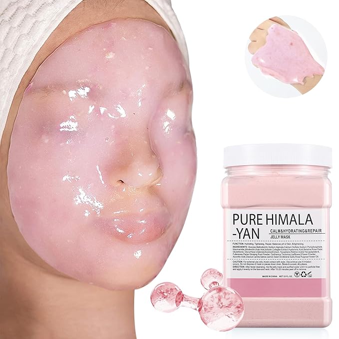 Jelly Masks for Facials Professional,Jelly Face Mask Skincare Hydrating,Jelly Masks Powder for Face Moisturizing,Smoothing,Deep Cleaning,Oil Contral,for All the Skin 23 Fl Oz(Pure Himale-Yan)