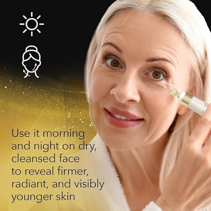 Cicatricure Gold Lift Dual Contour Eye and Lip Wrinkle Cream, Anti Aging Skin Care to Reduce Dark Circles, Puffiness & Expression Lines, 0.5 Ounce