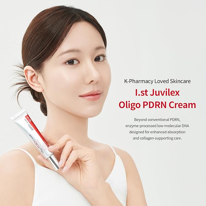I.st Juvilex Oligo PDRN Cream, Korean Face Moisturizer with 60% Collagen Water, Hydrating Skin Care for Sensitive Skin, Facial Moisturizing Cream for Skin Barrier Support & Slow Aging, 0.70 oz (20g)