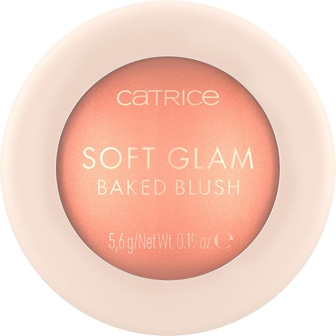 Catrice Soft Glam Baked Blush | Luminous, Lightweight Powder for Buildable Color | Vegan & Cruelty Free (020 | Peachy Breeze)