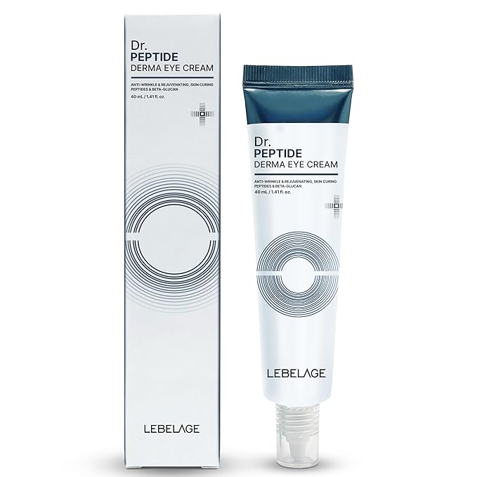 LEBELAGE Derma Eye Cream 1.35 fl oz | Lightweight Eye Moisturizer | Fast-Absorbing Daily Under Eye Cream for Smooth, Hydrated Skin Feel | Korean Skincare Routine (Peptide)