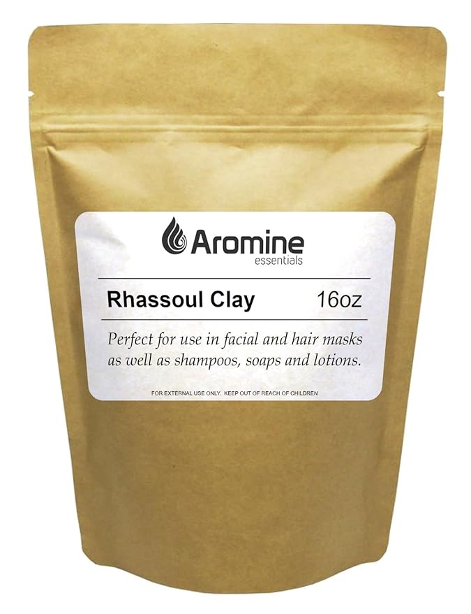 Rhassoul Clay Powder 16oz Moroccan Ghassoul Clay Mask, Nourishing, Unisex, Skin Treatment Mask