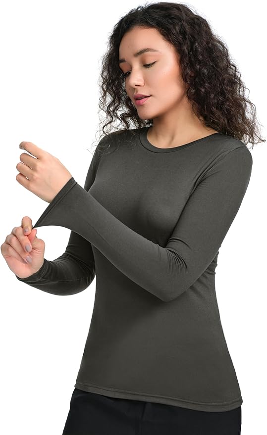 COZYFIT Scrub Undershirts Long Sleeve Women - Underscrub Comfort Tee