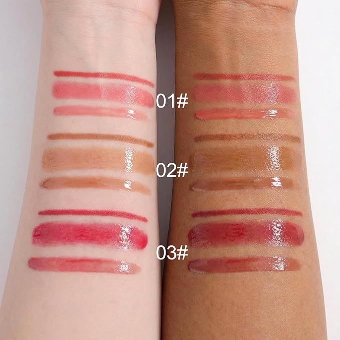 3PCS Lip Combo Set — Matte Lip Liner Pencil, Hydrating Tint Lipstick & Shine Gloss, Non-Sticky Long-Lasting Plumping Lip Makeup Kit for Women, Volume Sculpt Trio, 03