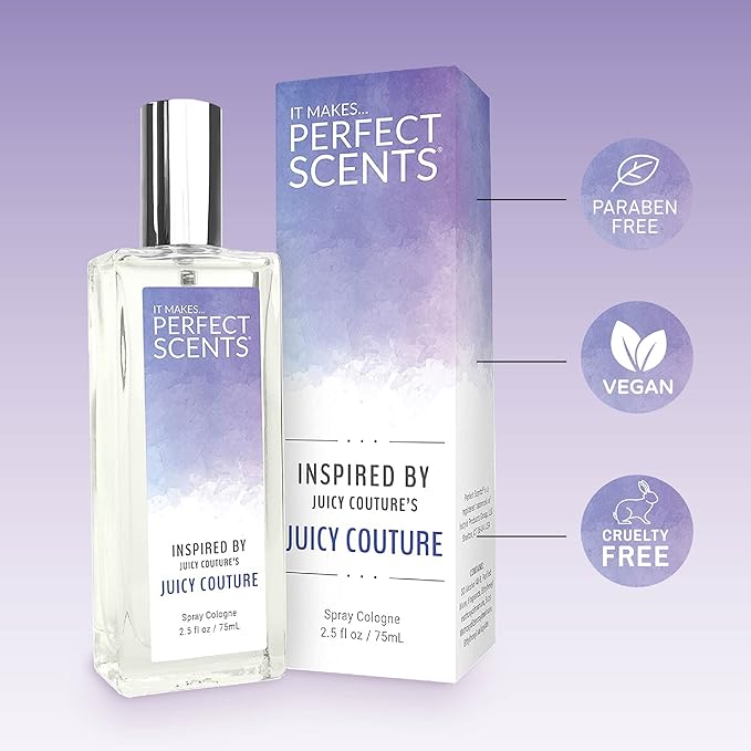 Perfect Scents Fragrances | Juicy Couture | Women’s Eau de Toilette | Vegan, Paraben Free | Never Tested on Animals | 2.5 Fluid Ounces (Pack of 2)