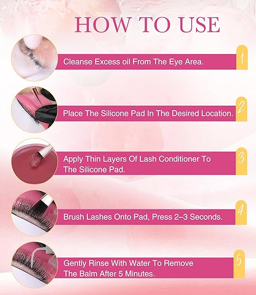 Lash Lift Glue Balm - Lash Lift Adhesive, Eyelash Perm Glue, Brow Lamination Gel, Strong Hold 10g Peach Flavor Moisturizing Formula for DIY & Salon Use, Gentle for Sensitive Eyes by EMEDA (02)