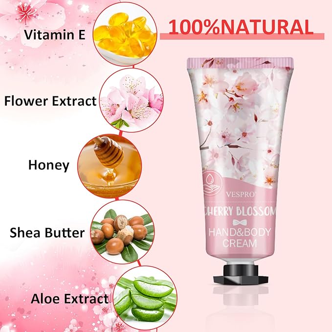 VESPRO 210 Pack Moisturizing Hand Cream Gifts Set, Mothers Day Gifts, Hand Lotion Travel Size for Dry Cracked Hands, Bulk Hand Lotion for Teacher Gifts, Nurse Gifts, Bridesmaid Gifts, Small Gifts