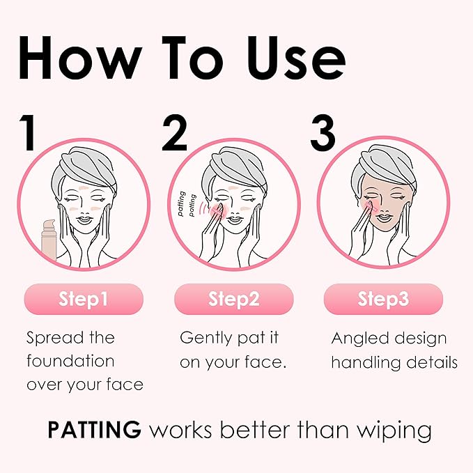 COOL-ANGLE 5Pcs Pink Makeup Sponge For Foundation Concealer And Powder, latex free Blender Sponge For Natural And Easy Makeup Soft Long-lasting And Beginner-friendly, Medium