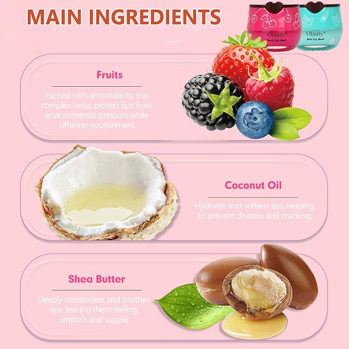 10 PCS Bee Lip Balm Honey Pot, Honey Lip Mask Bulk, Moisturizing Lip Sleeping Mask Hydrating Prevention Dry & Cracked Lip, Reduce Lip Lines and Wrinkles, Mothers Day Gifts，Bulk Gifts