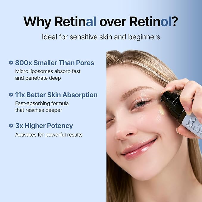 MEDITHERAPY Retinal Skin Booster Serum | Retinaldehyde, Niacinamide Anti-Aging Serum - K-Beauty Facial Serum for Fine Lines, Firming & Radiance | Hydrating Face Serum All Skin Types, 5.07 fl oz