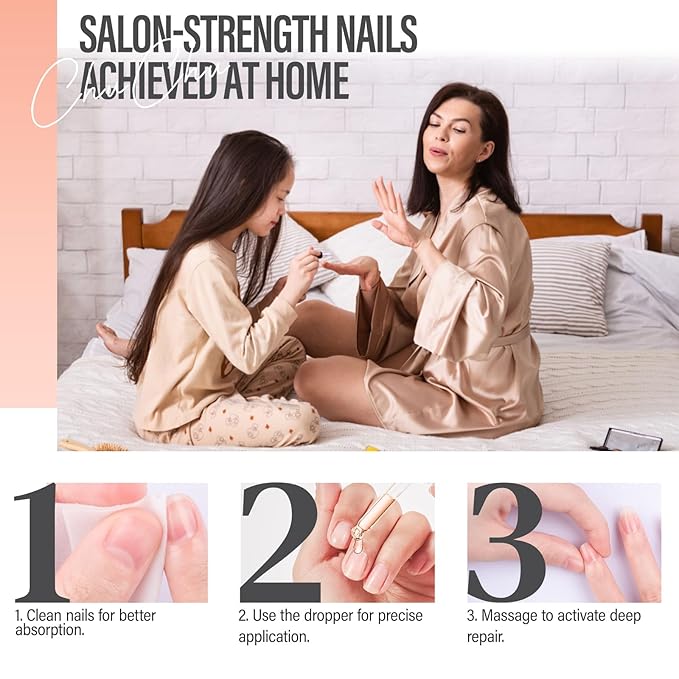 CHUCHU Vegan Cuticle Oil for Nails: Peach Jojoba Nail Cuticle Oil with Vitamin B & E for Moisturizes Cuticle and Nail's Skin - Prevents Hangnails and Chapped 15ML