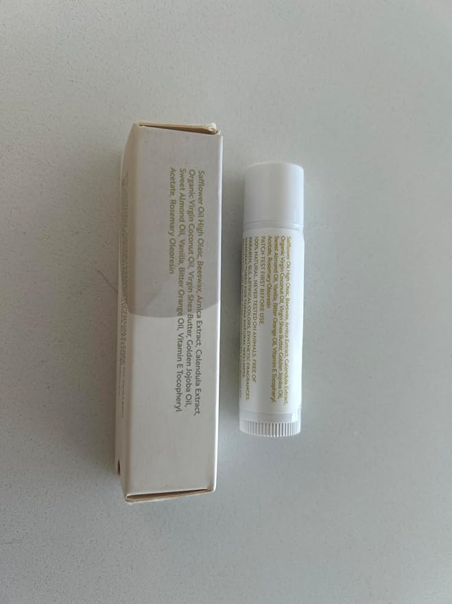 Organic Lip Balm for Cracked Lips, Lip Moisturizer for Very Dry Lips, Barrier Repair Treatment for Dry Cracked Skin with Shea Butter & Vanilla, Hydrating Therapy, 6 Pack, Women & Men