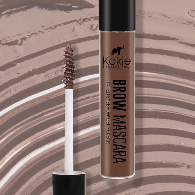 Kokie Cosmetics Brow Mascara, Light Brown, 0.13 Ounce