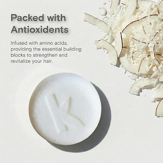 Seek Bamboo Coconut Shampoo Bar Hydrating & Nourishing with Coconut Milk, Shea Butter, Jojoba & Avocado Oils – Sulfate-Free, Keratin-Infused, Moisturizes & Strengthens Hair Naturally