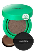 Easydew Mela B Toning Ampoule Cushion - 2-in-1 Korean Skin Care & Face Beauty Makeup - Age-Defying Full Coverage Cushion Foundation with Niacinamide & Hyaluron-Vital C 0.45 oz (#41 Chestnut)
