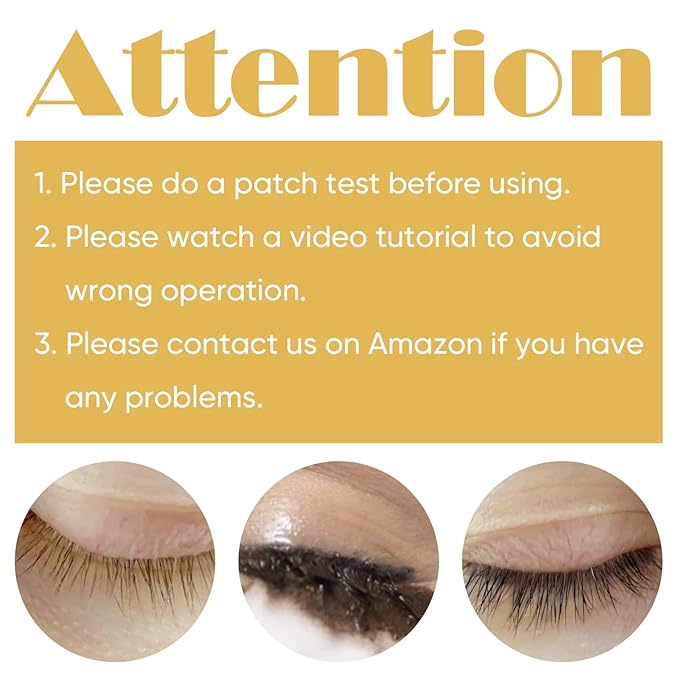 Lash Color Kit Black Eyelash Color for Lashes and Brows, Instant Result with Natural Effects Lasts 4 Weeks Easy to Use for Salon & Home
