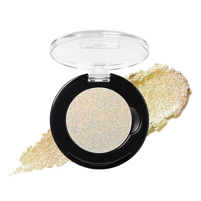 Refillable Eyeshadow Palette - Matte/Glitter/Duo-Chrome Pressed Powder & Cream Formula, Neutral/Shimmer/Smokey Multichrome, Travel-Friendly Iron Pan Refills (Chameleon, H02)