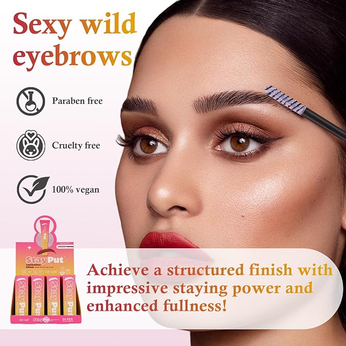 24H Long Lasting Eyebrow Gel for Fluffy or Laminated Brows