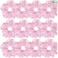 Sufermoe 12 Pcs Satin Silk Hair Scrunchies (4.5 Inch), Light Pink Elastic Hair Ties for Women and Girls, Fashion Hair Accessories for Daily Life, Yoga, Working, Studying, Running, Holidays, Parties