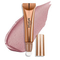 KYDA Blush Beauty Wand, Shimmer Face Blush with Cushion Applicator, Natural Pearl Finish, Silky Smooth Creamy Formula, Lightweight Blendable Blush Rouge Stick-Mauve
