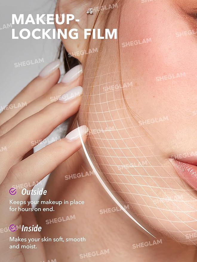 SHEGLAM Good Grip Hydrating Primer Oil Control Moisturizing Primer Gel Smooth Fine Lines Oil And Silicone-Free Face -Blueberry + Aha-Purple
