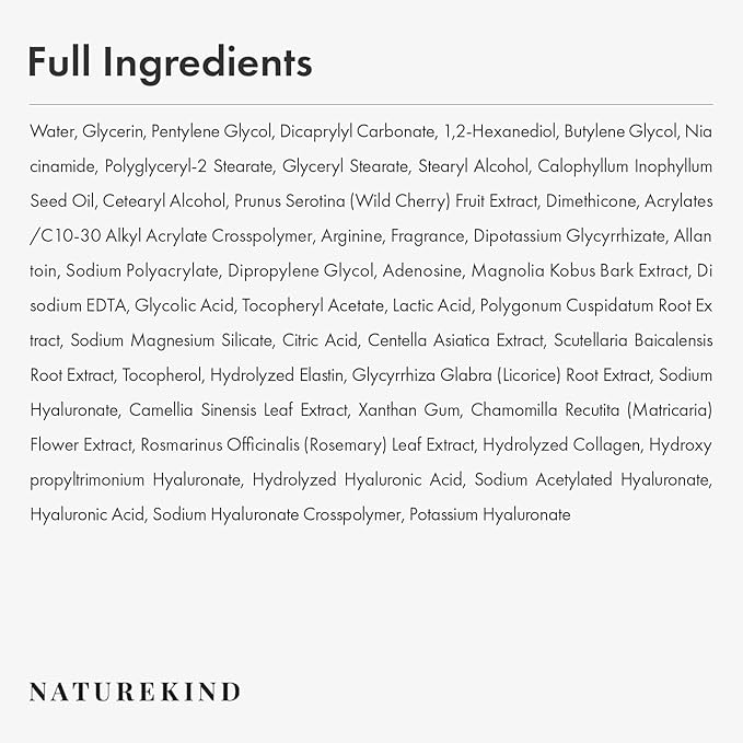 NATUREKIND Black Cherry Pore Tightening Cream, Minimize Enlarged Pores with a soft texture, Face Cream, Korean Skin Care Product 100ml, 3.38 fl. oz.