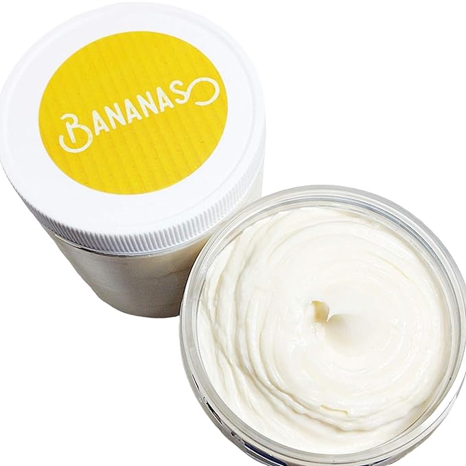 Sunbasil Soap Banana Whipped Body Butter Lotion Tropical Skin Cream Summer Gift for Her Moisturizer