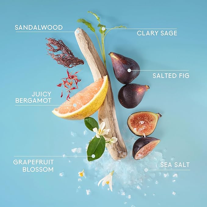 Lake & Skye 333 Sheer Fig + Salt Hair & Body Mini Mist - Travel Size, Hydrating, Fruity, Woody - 1 fl oz