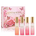 Perfume Gift Set for Women, 4 x 20ml Eau de Parfum Spray, Floral & Fruity Fragrance Set (Elegant, Confidence, Romantic, Lively), Travel Size Perfume, Gifts for Women, Wife, Girlfriend & Mom