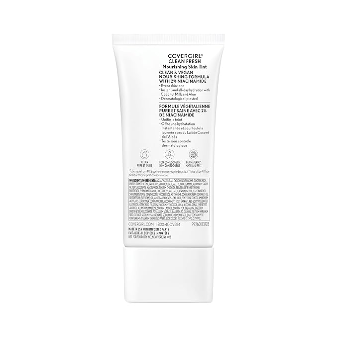 COVERGIRL, Clean Fresh Skin Milk Foundation, Tan/Rich, 1 Count (packaging may vary) (Pack of 2)