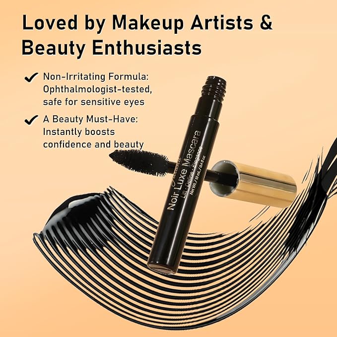 Essence Mascara Volume and Length – Volumizing & Lengthening Mascara for Full, Lush Lashes, Curl & Lift, Waterproof, Smudge-Resistant, Clump-Free Blackest Black, Long-Lasting Beauty Makeup, 2 Pack