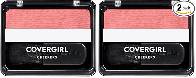 COVERGIRL Cheekers Blush, Flushed, 0.120 Ounce, 1 Count (Pack of 2)