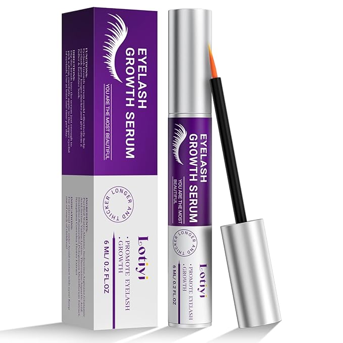 Eyelashes Growth Serum -6ml Eyelash Growth Serum for Natural Lashes & Extensions & Eyebrows, Thicker, Fuller & Longer Looking