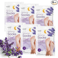 Epielle Relaxing Foot Mask 6 Pairs, Soften and Restore with Melatonin & Lavender Extract, Deep Moisturizing Socks for Dry, Cracked Feet, Self Care Gifts for Women, Spa Kit, Mothers Day Gifts