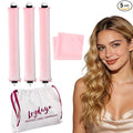 Heatless Curls Overnight Rods Heatless Hair Curler Hair Curlers To Sleep In Heatless Curls Blowout Rods Heatless Curling Rods With Luxury Cloth Bag Scarf For All Hair Types (pink, 3Rods)