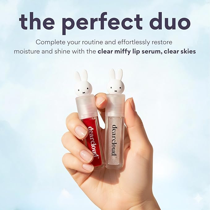 Miffy Lip Serum Jelly - Dear Bun Tinted Gloss for Hydration & Shine (Dear Bun)