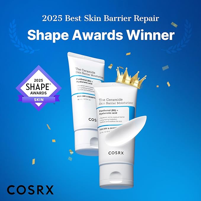 COSRX Ceramide Skin Barrier Moisturizer for Face with 7 Ceramides, Hyaluronic Acid & Panthenol, Barrier Repair Face Cream for Dry & Sensitive Skin, 2.7 oz, Korean Moisturizer, Korean Skin Care