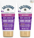 Gold Bond Age Renew Crepe Corrector Hand Cream, Replenishing & Smoothing Formula, 3 oz. (Pack of 2)