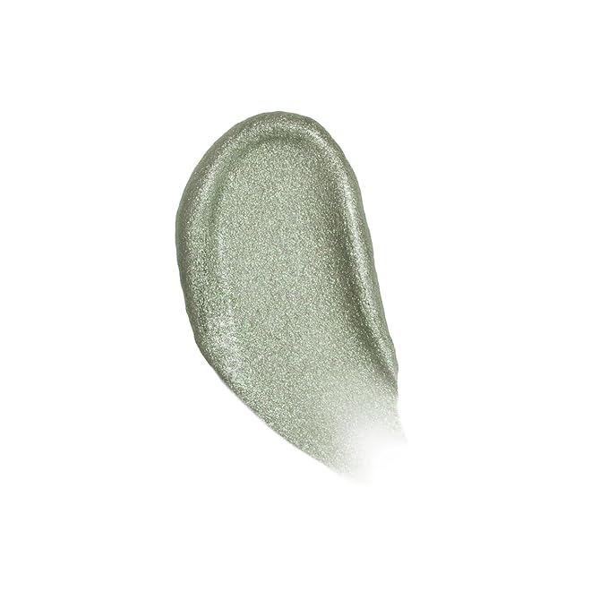 Winky Lux Rose Petal Liquid Eyeshadow, Longwear, Buildable, High-Pigment, Blendable, Crease-Proof, with Hydrating Vitamin E & Mango Seed Butter, Clean Beauty, Cruelty-Free, Vegan, Sage Shimmer