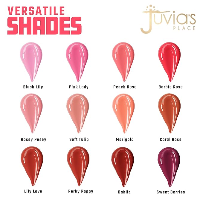 Juvia's Place Blushed Liquid Blush SweetBerries - Dewy Tint Cheeks Makeup Glow Pigment Effortless Beauty Long Lasting Cosmetics Soft Creamy Natural Buildable All Skin Color Light Flawless Finish Blend