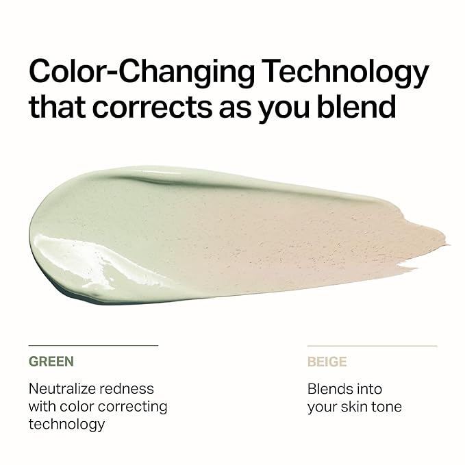 Meebak Cica Redness Solution Sunscreen - Color Corrector SPF 50, Green to Beige CC Cream with Centella and Ceramide - Redness Reducing Skincare for Fair-to-Medium Skin Tones - Korean Sunscreen