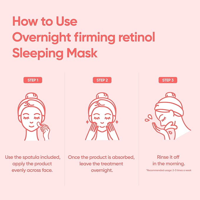 BANILA CO Overnight Firming Retinol Sleeping Mask | Liposome Retinol & Bakuchiol Capsule | Vegan Sleeping Mask for Smooth, Resilient Skin | Korean Facial Skincare Non-Comodogenic (100ml / 3.38 fl oz)
