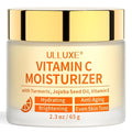 Vitamin C Face Moisturizer, Brightening & Anti-aging Face Cream with Turmeric for Dark Spots, Wrinkles & Uneven Tone, Glowing Skin Care Hydrating with Niacinamide & Squalane for All Skin Types, 2.3 Oz
