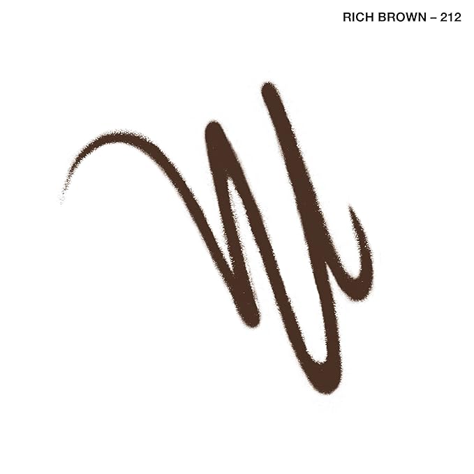 Rimmel London Exaggerate Waterproof Eye Definer Eyeliner, Highly Pigmented, Long-Wearing, Built-In Smudger, 212, Rich Brown, 0.01oz (Pack of 2)