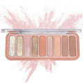 Mini Eyeshadow Palette，9 Colors Neutral Nude Matte Shimmer Glitter Eye Shadow Pallet High Pigmented Ultra-Blendable Naturing-Looking Waterproof Long Lasting Makeup Palette