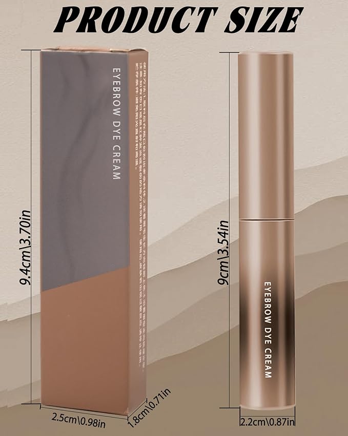 Cold Grey Tinted Eyebrow Gel,2 Pcs Long Lasting Waterproof Eye Brow Tinting Kit,Smudgeproof Eyebrow Tint Glue,Ultra-Fine Brush Brow Filler Stain,Momen's Mother's Day Makeup Gift Set for Women-03