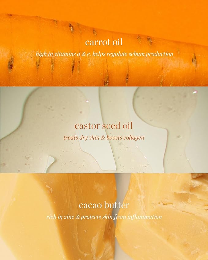 Ere Perez - Natural Carrot Color Pot | For Lips + Cheeks | Buildable, Blendable, Creamy, Vibrant, Satin Finish | Cacao Butter, Avocado + Castor Seed Oil | Vegan, Cruelty-Free, Clean Beauty (Harmony)