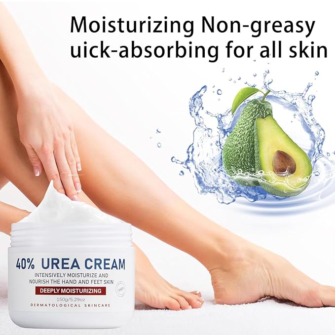 Urea Cream,40% Foot Care lotion for chapped heels, chapped heels, super, rough, dry, calloused feet, soften rough skin on feet 5.29 fl.oz for all skin